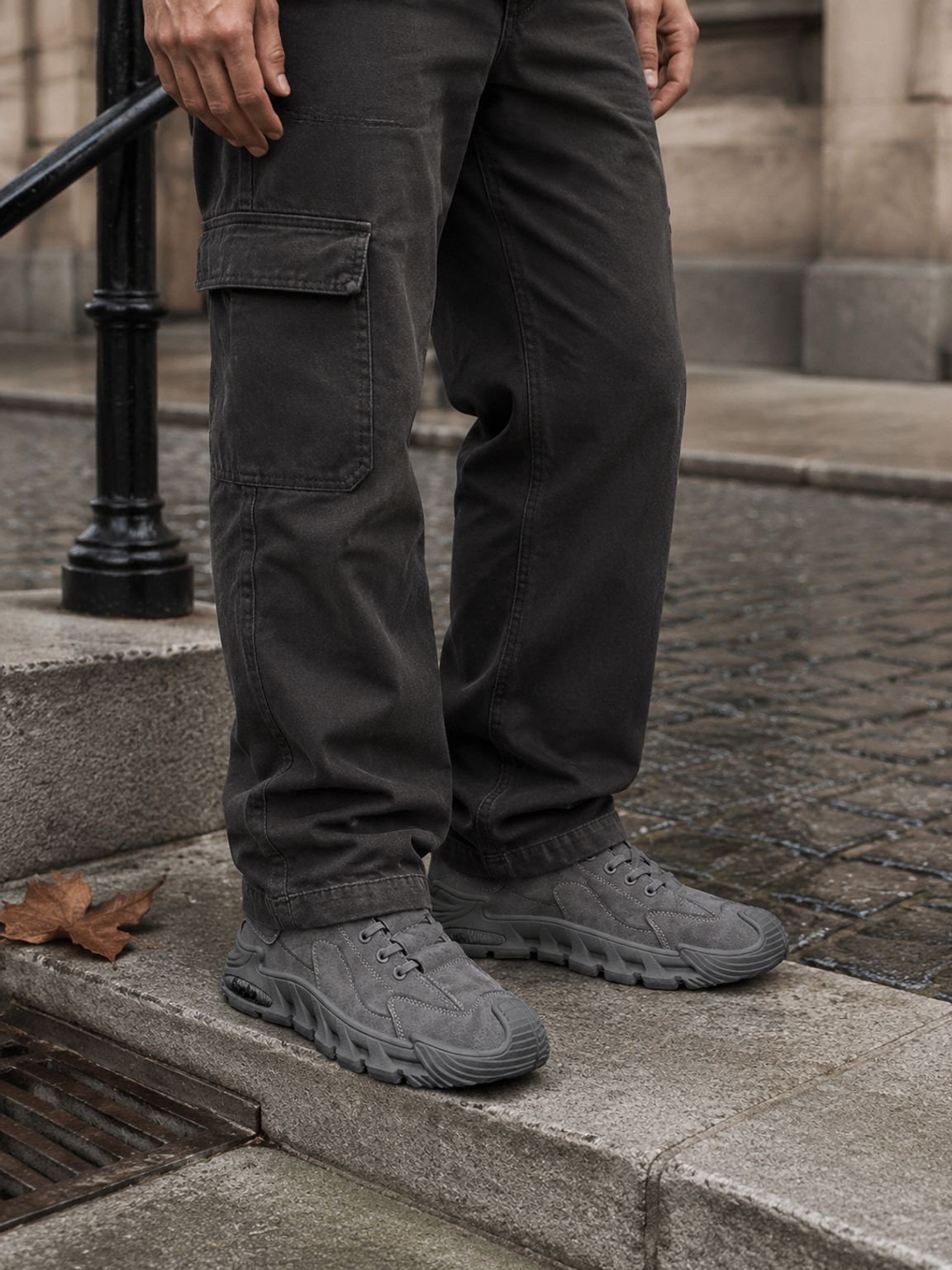 5cm lässige Arbeitskleidung dicke Sohle Schuhe