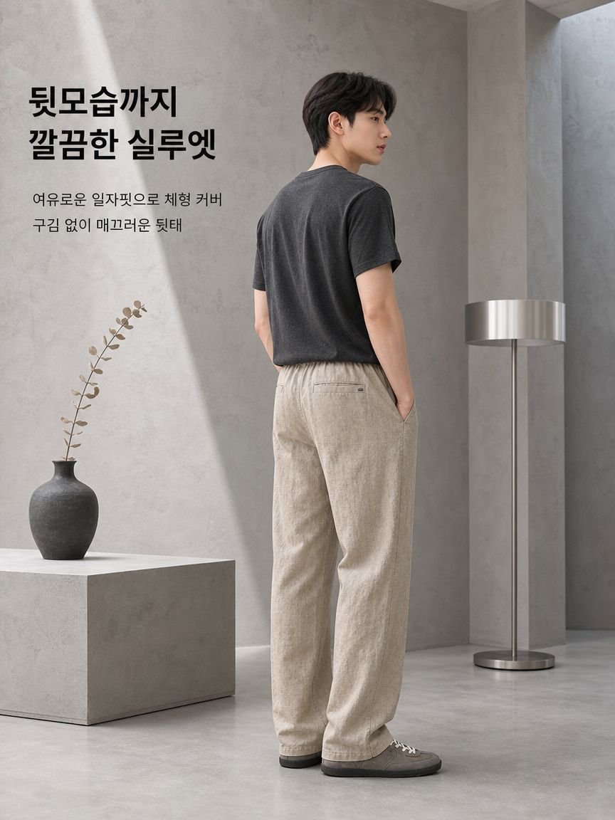 라이오셀 린넨 드레이프 캐주얼 팬츠