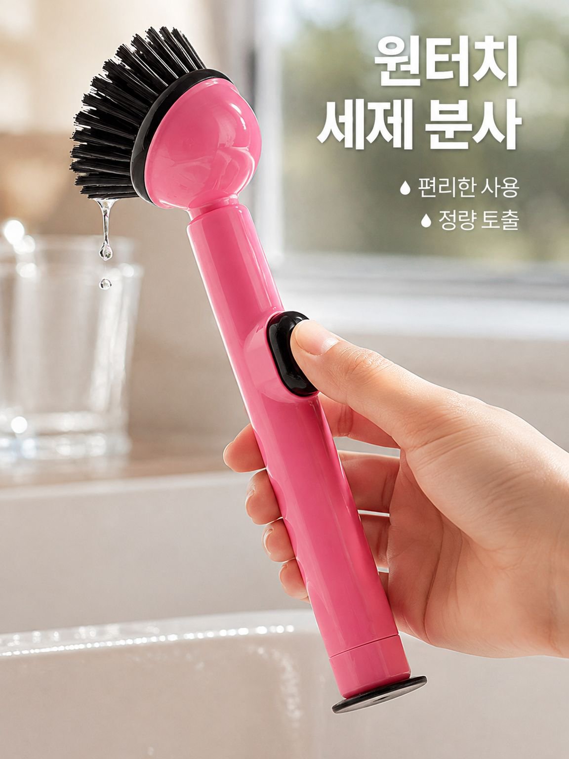 긴 손잡이 디스펜서 브러시