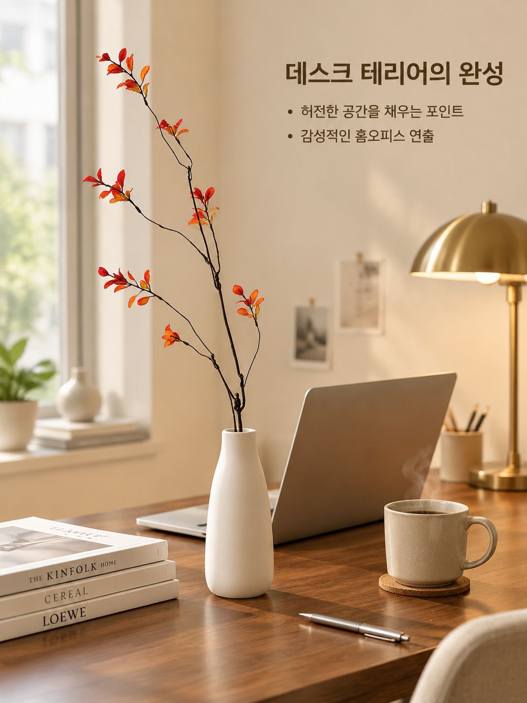 가을 분위기 인조 마른 나뭇가지 홈 장식 소품