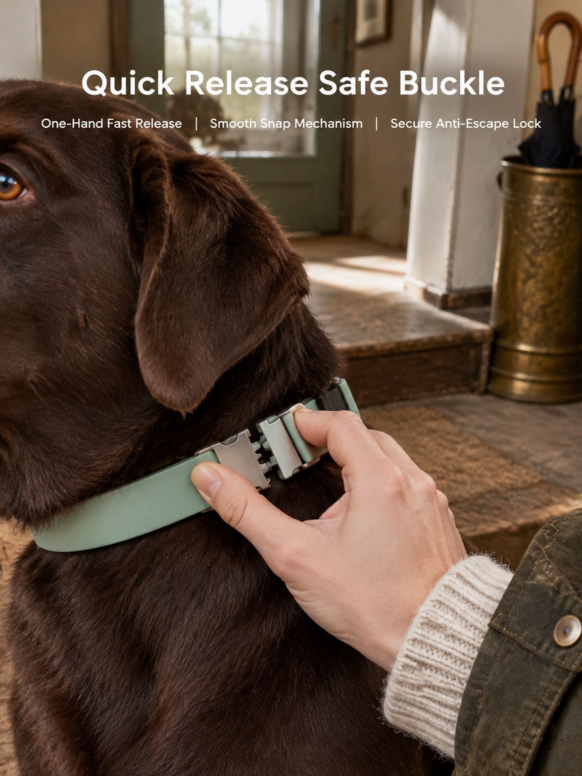 PVC Dog Collar Leash D-Ring Buckle
