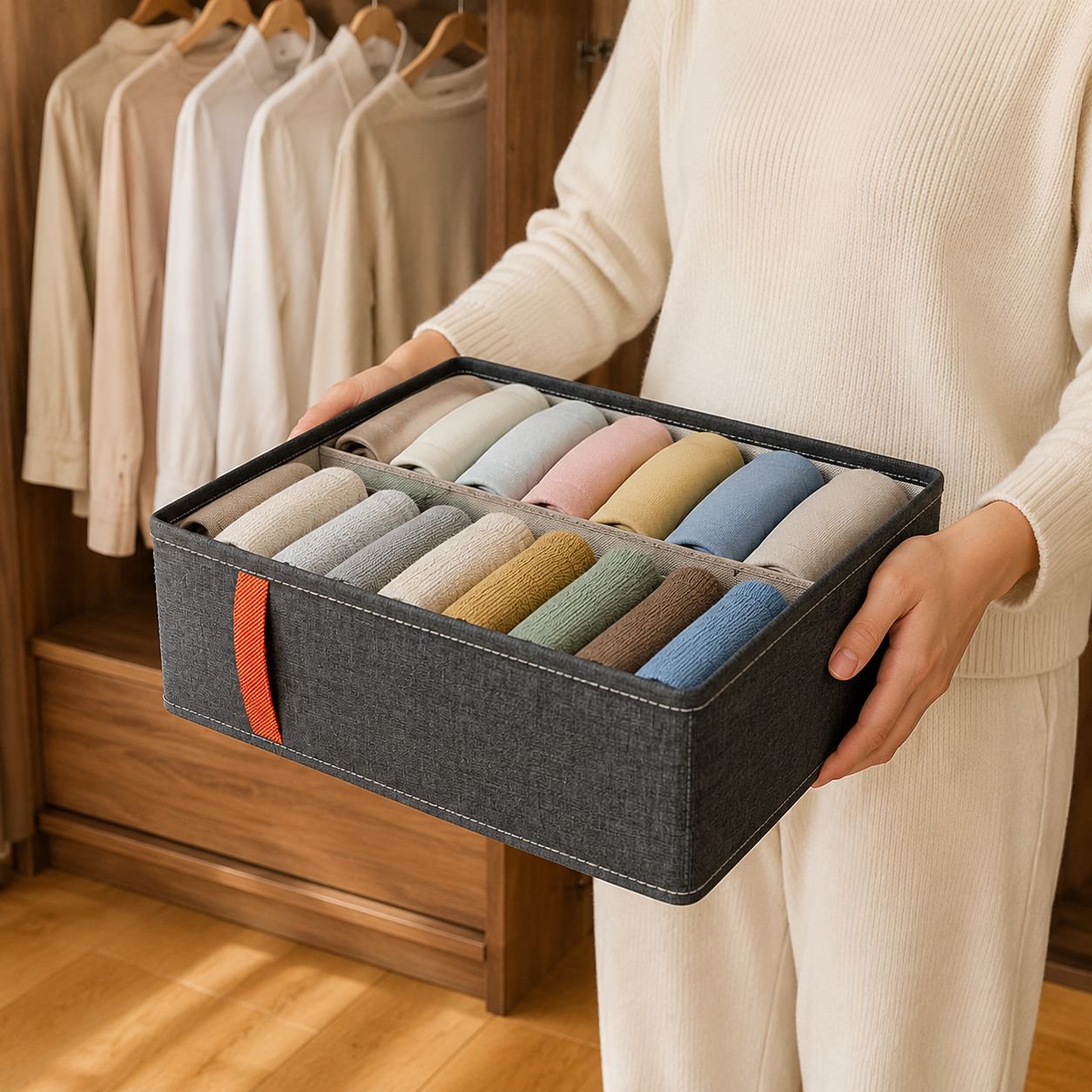 Separador de cajones para sujetadores y calcetines