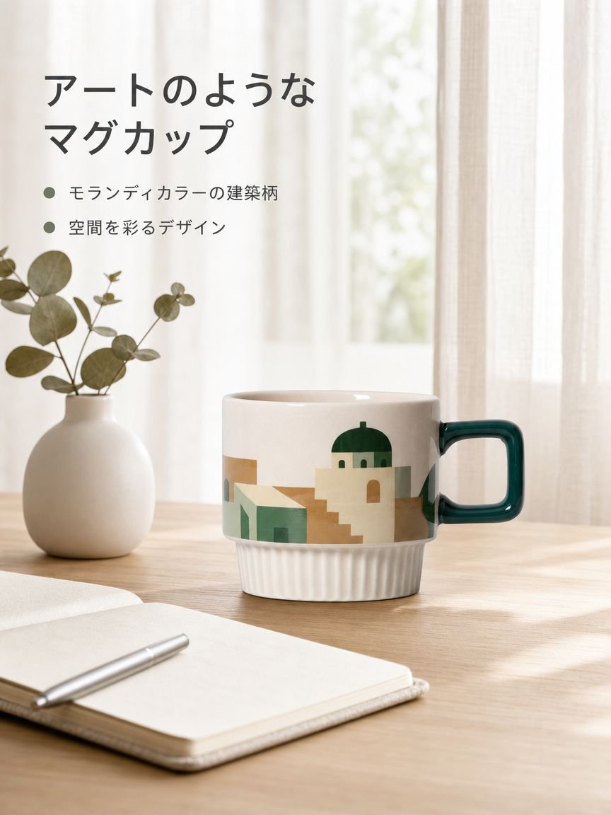 モランディ色のマグカップ