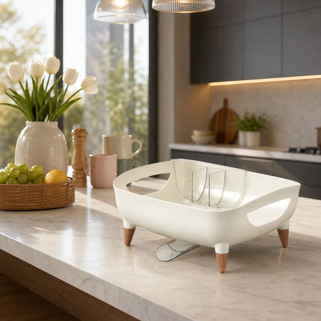 Light Luxury and Practical Kitchen Drain Rack