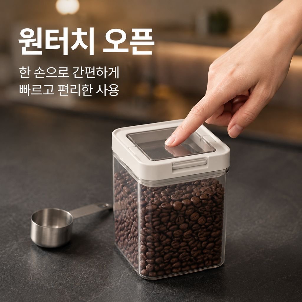 식품용 밀폐 유리 저장 용기