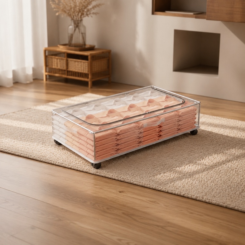 Damp-proof Movable Under Bed Organizer, Perfect for Clothes and Blankets