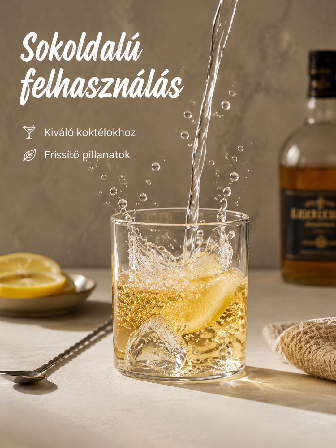 Háztartási üvegpohár whisky szerelmeseinek