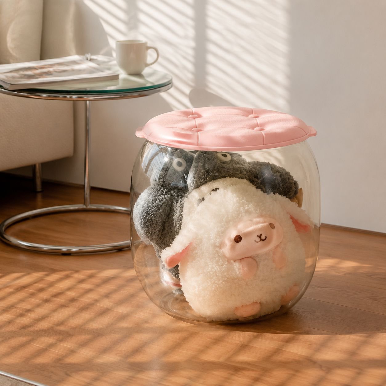 Comfortable seating and storage for kids
