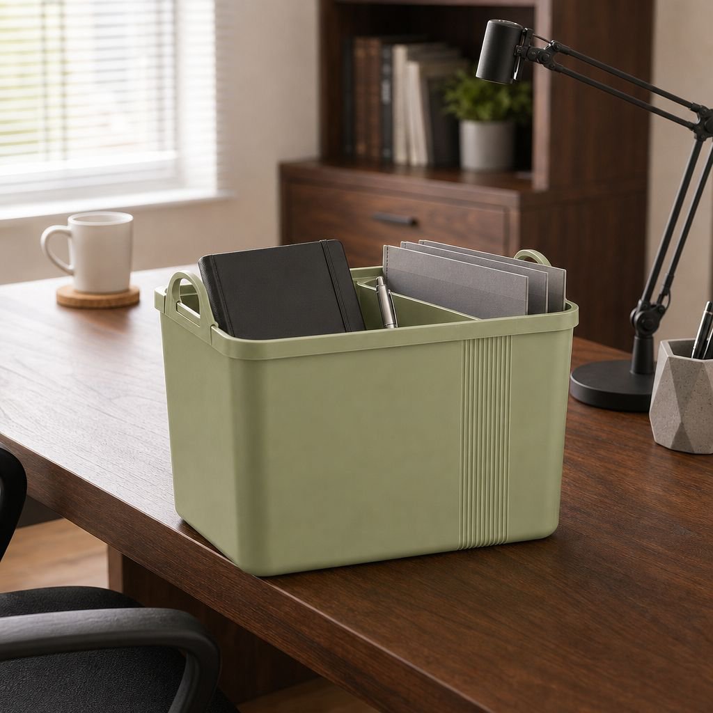 Secure lid plastic storage box for safe item keeping