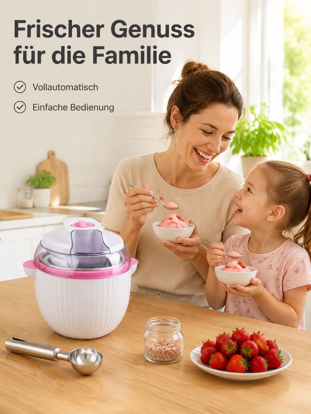 Kleine vollautomatische Eismaschine für den Heimgebrauch
