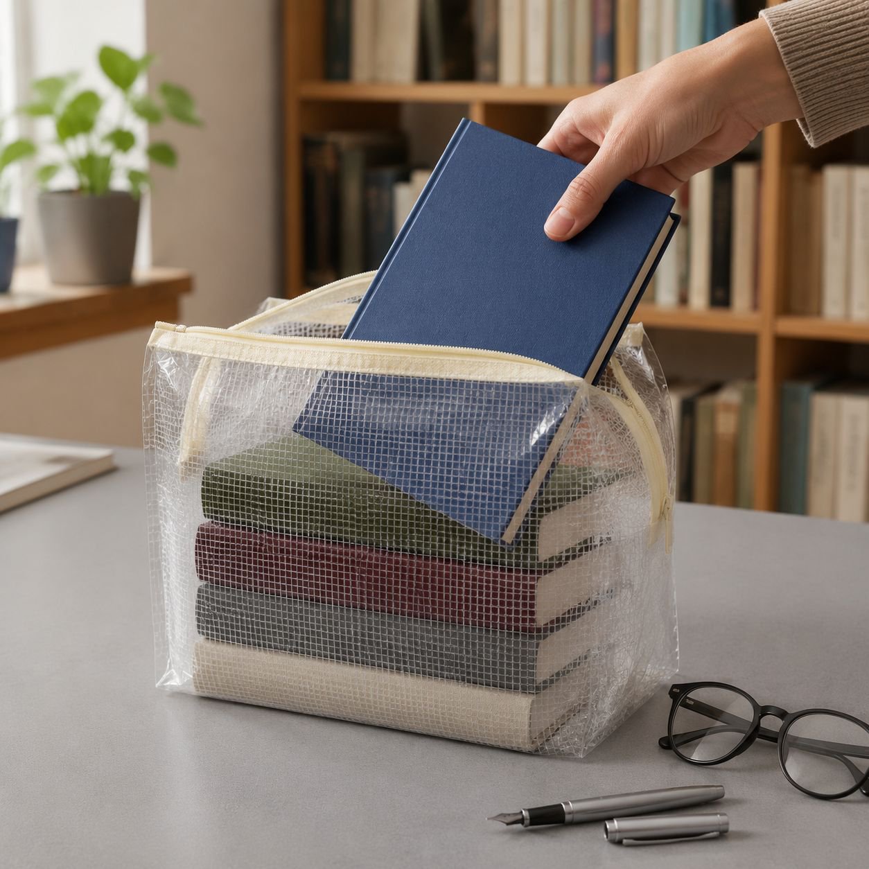JMY-Thickened Transparent Storage Bag Large Capacity