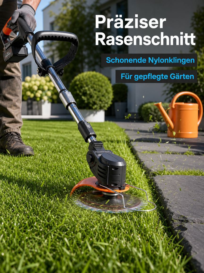 Sauberer Schnitt – Elektrorasenmäher im Einsatz