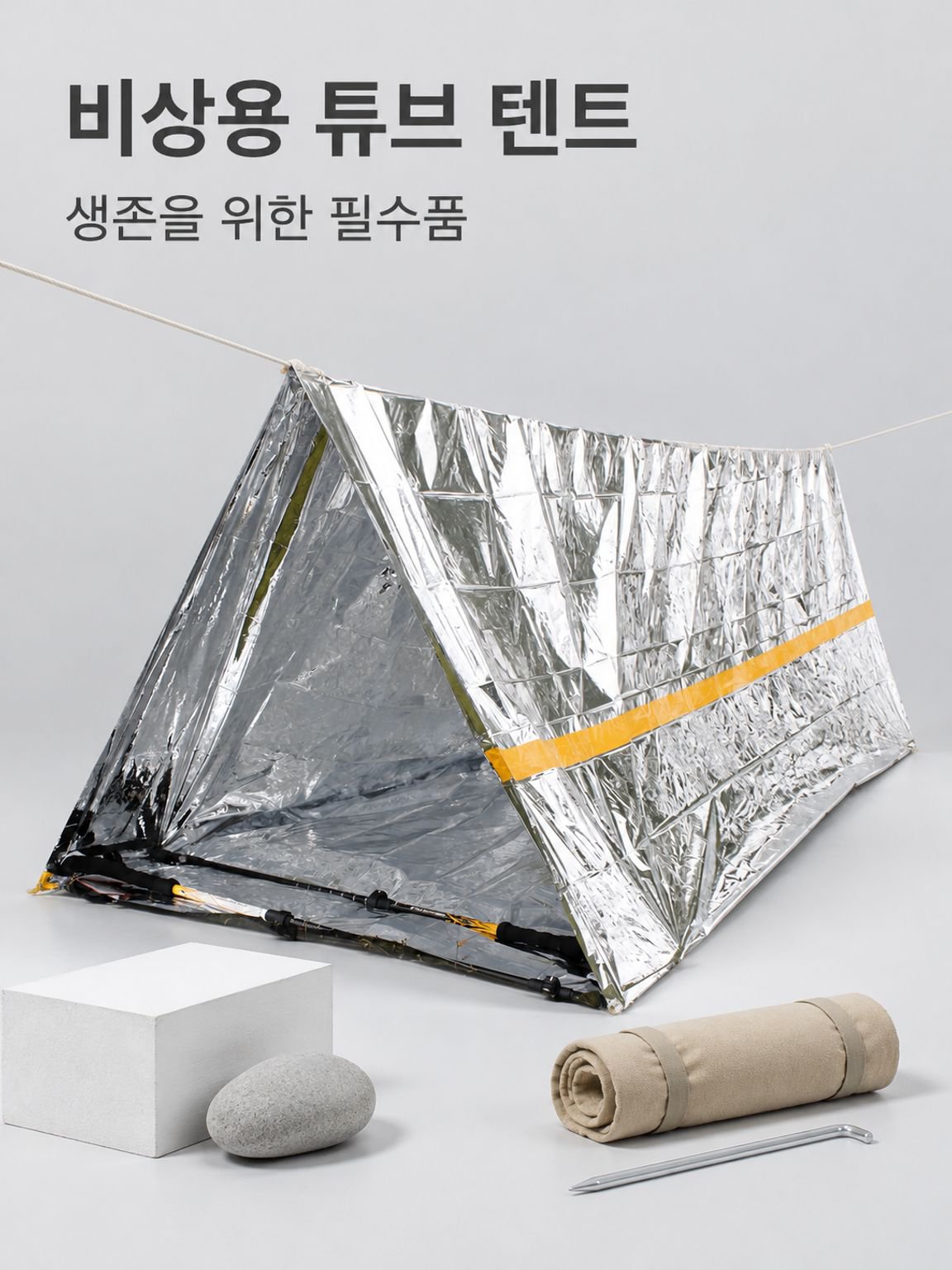 야외 캠핑 비상 텐트