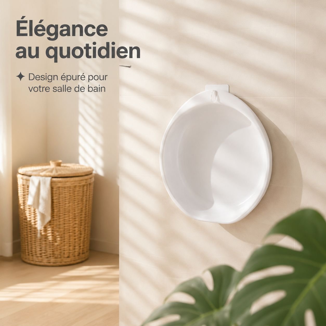 Lavabo mural sans perçage pour salle de bain