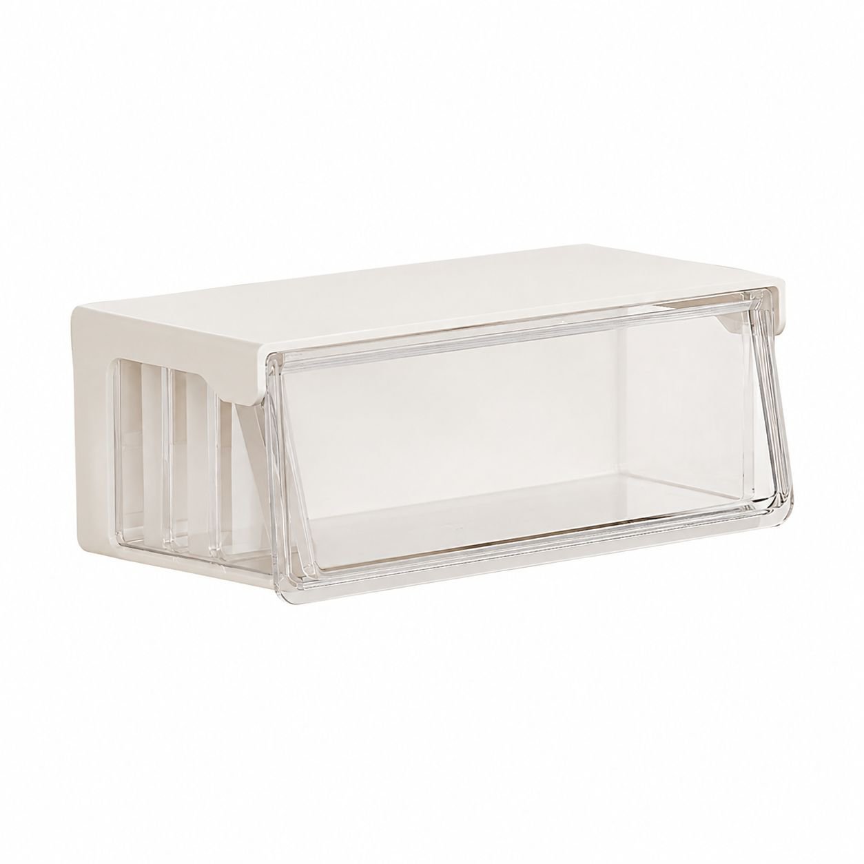 33° Inclined Transparent Waterproof Under-Desk Storage Drawer Box