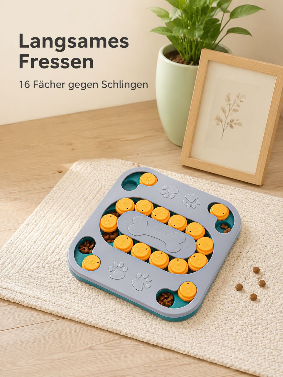 Interaktiver Slow Feeder für Katzen und Hunde