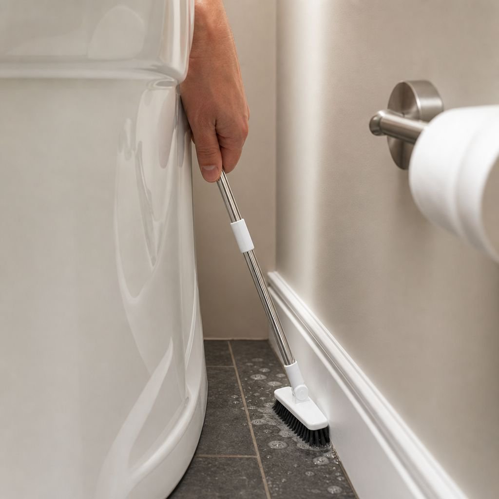 Stiff Bristle Brush for Bathroom Tile Grout