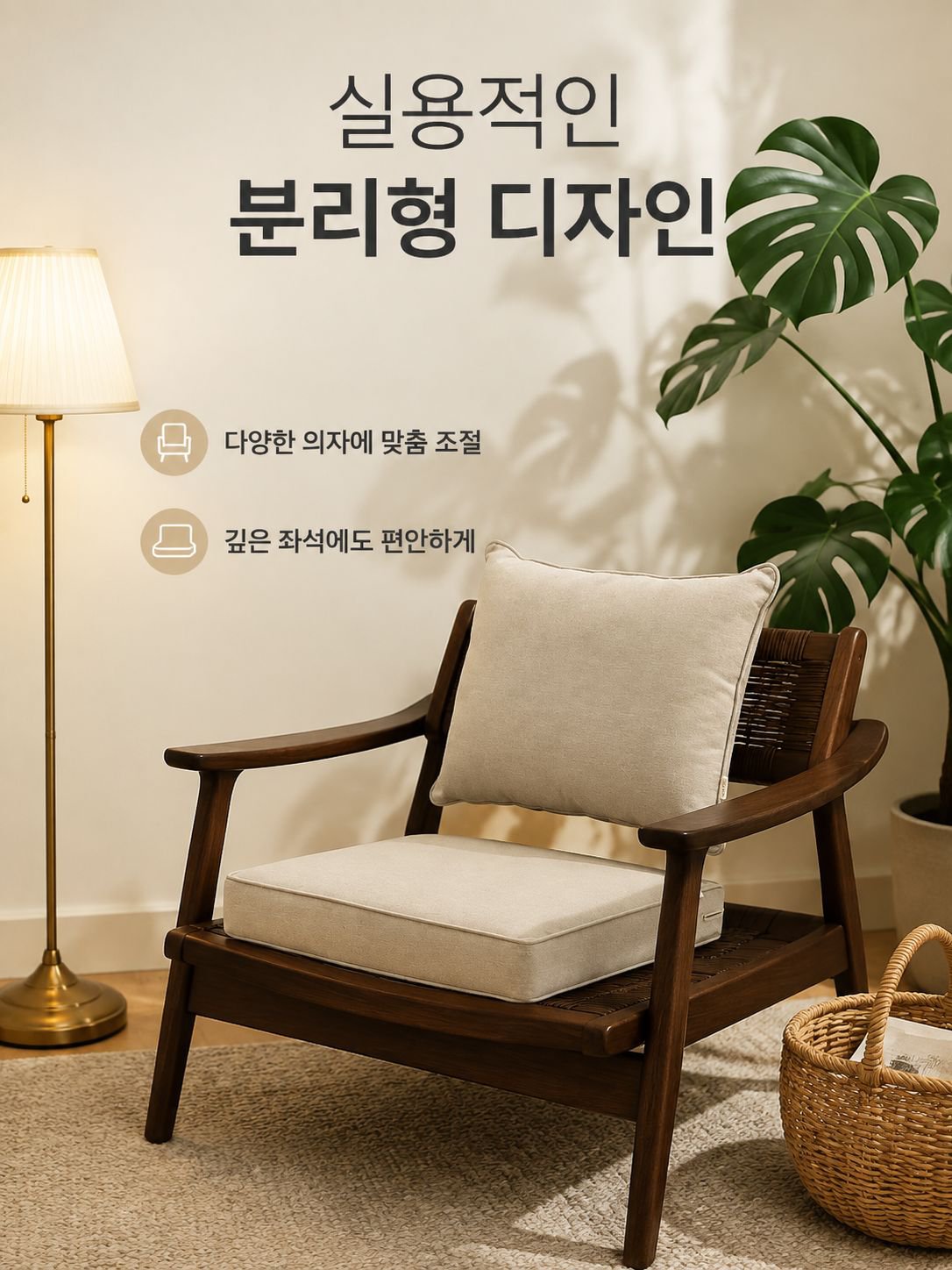 의자 베개 매트 세트 내구성 세그먼트 소파 좌석