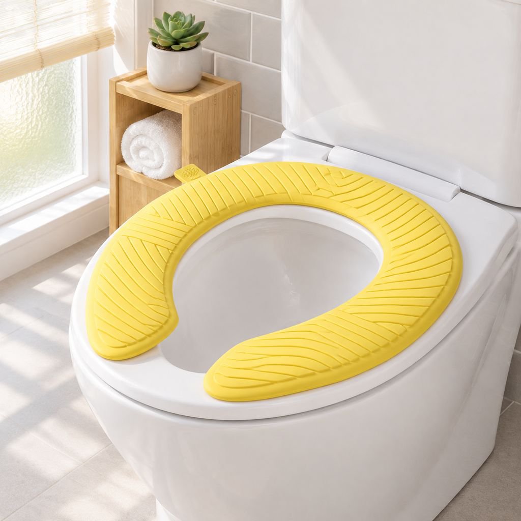 夏用家庭用便座カバー、新型厚手防水便座クッション、オールシーズン使用可能