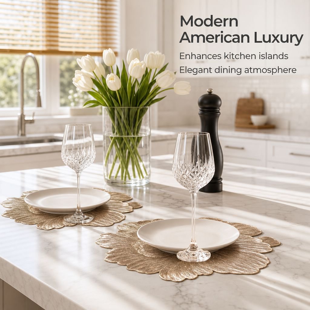 Elegant Solid Color Placemat, Simple Heatproof Table Mat