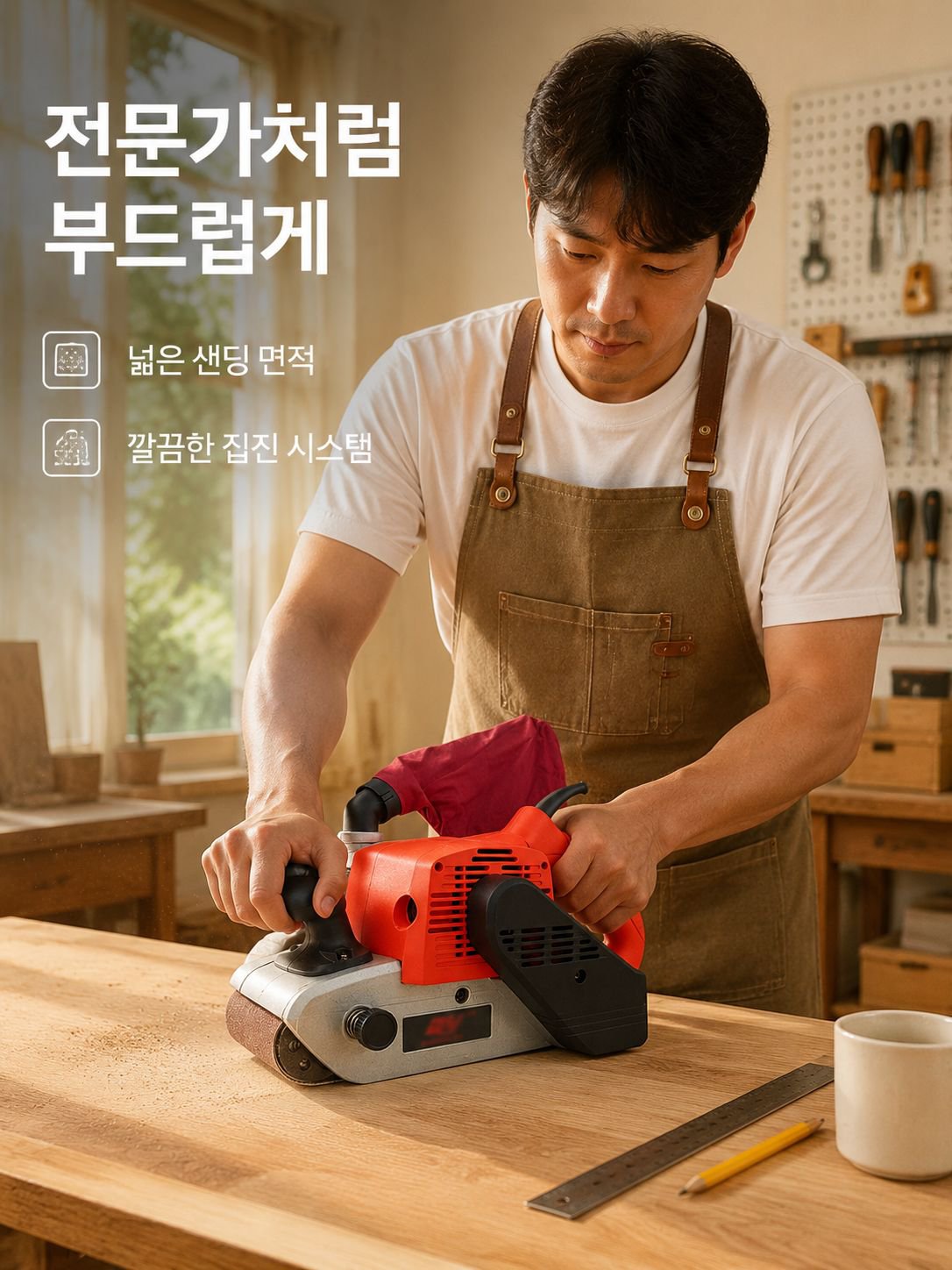 4인치 고효율 휴대용 샌더