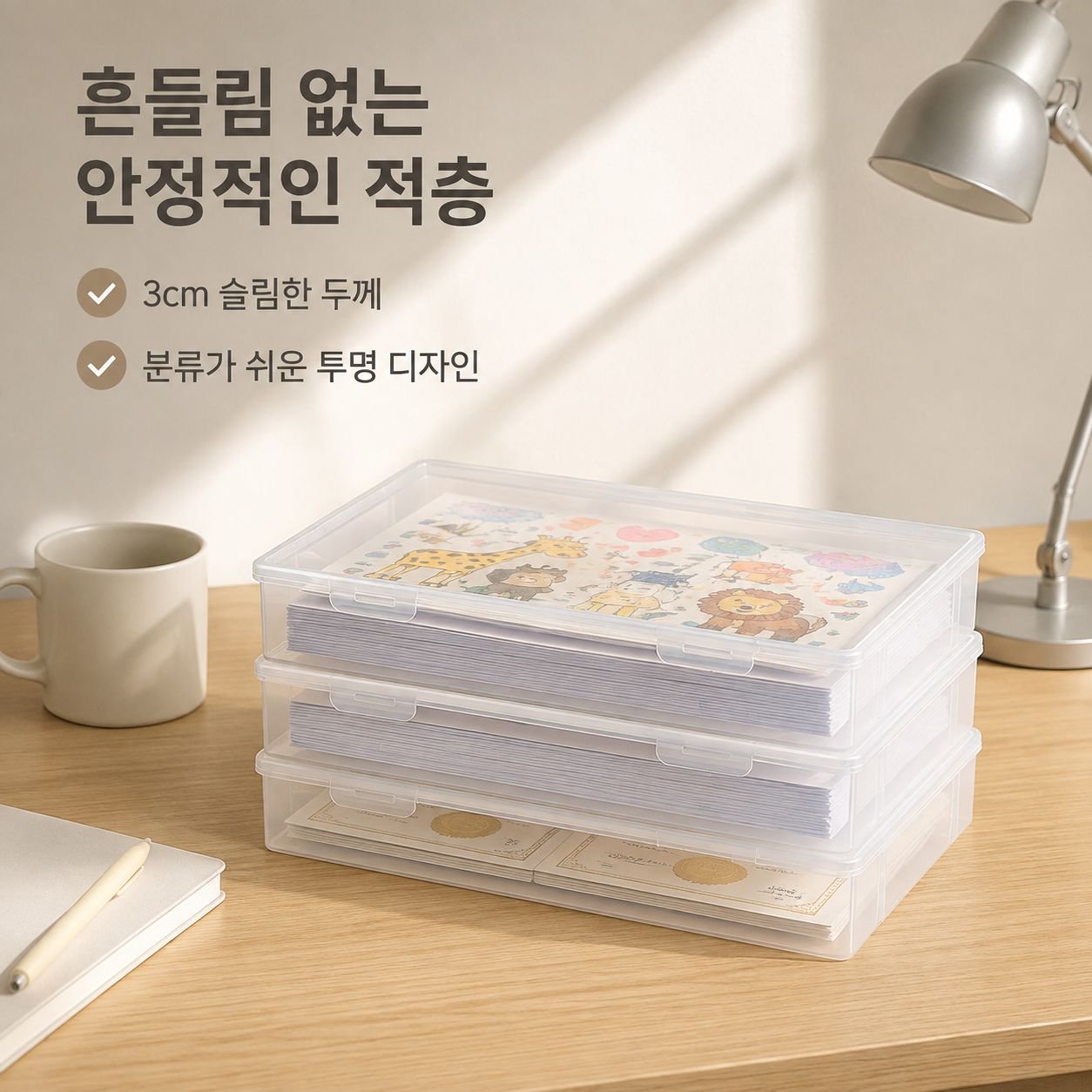 다기능 투명 정리함