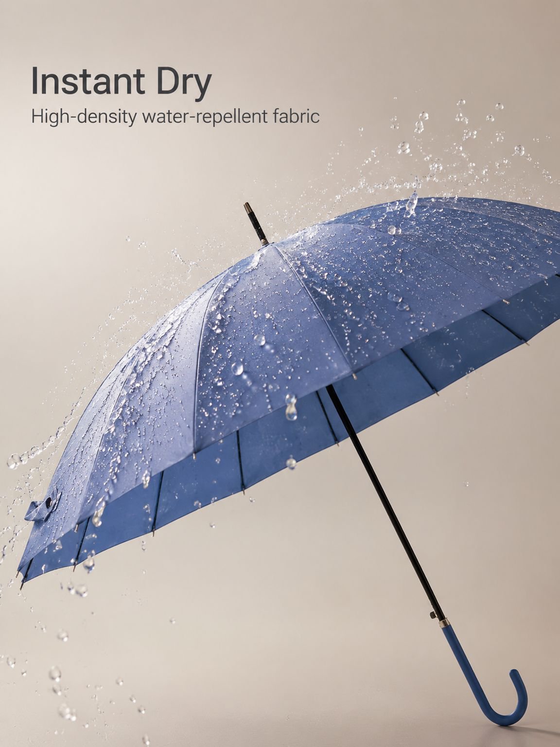 Open Japanese style umbrella showing its full canopy