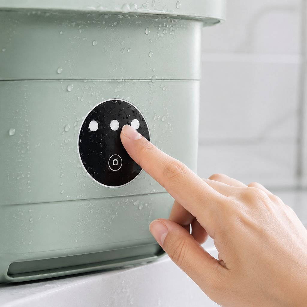 Portable mini washing machine for travel and dorms