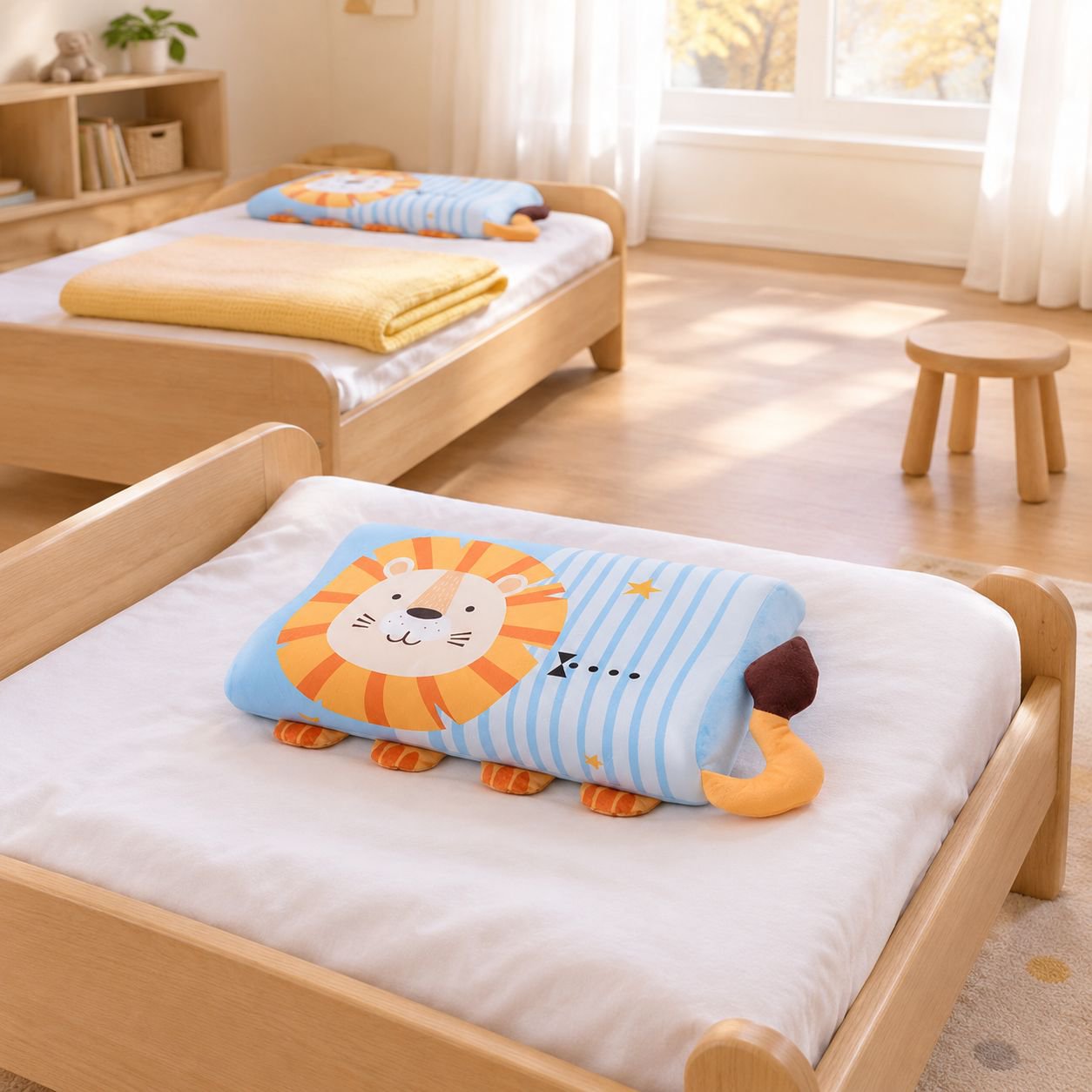 Cartoon Tier Latex Kissen für Kinder in buntem Design