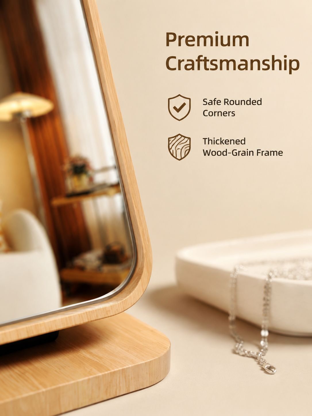 Foldable Makeup Table Mirror