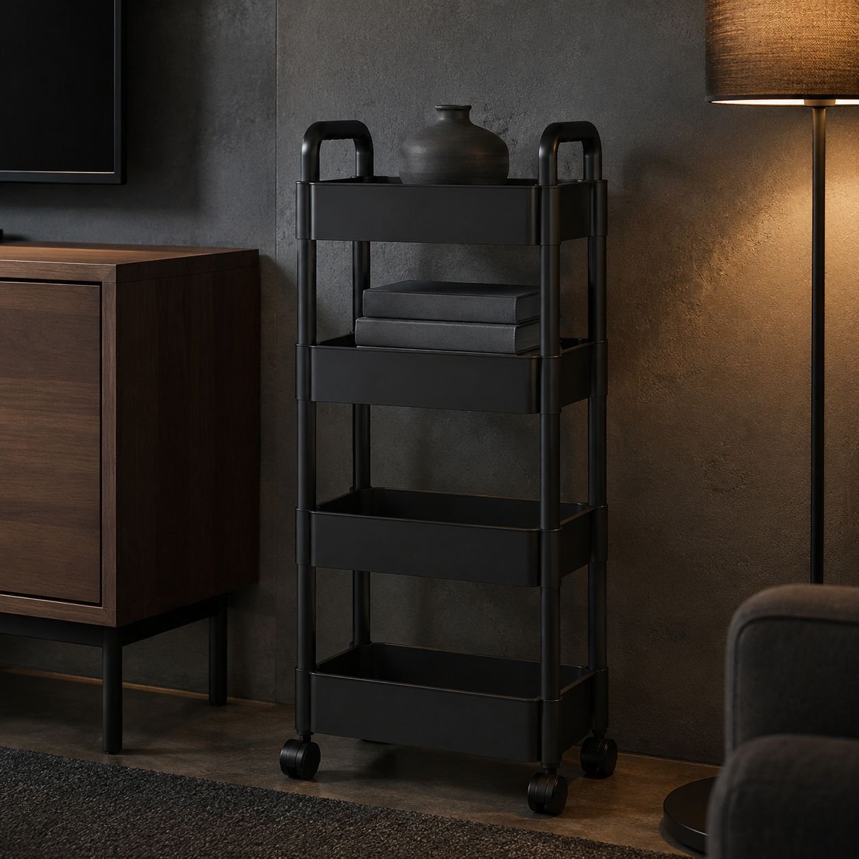 Clutter Free Home with Compact Organizer Rack
