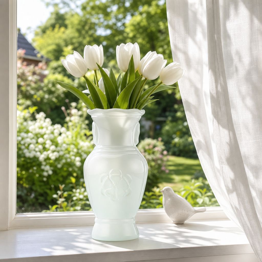Sleek glass vase for stylish home decor