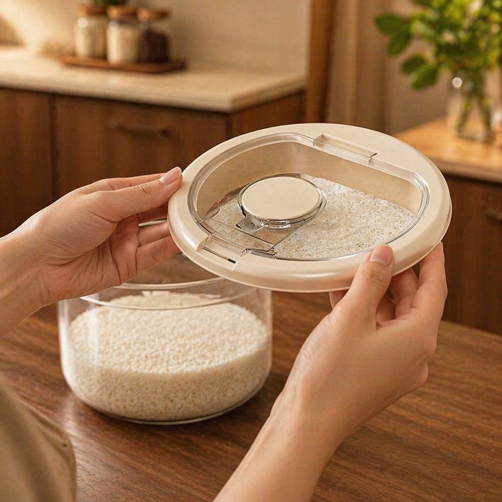 Pest-resistant food container with locking mechanism