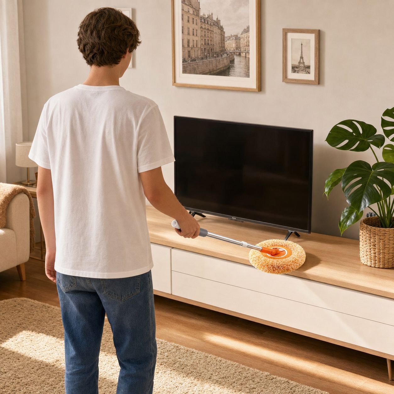 Serpillière pratique pour sols carrelés et parquet