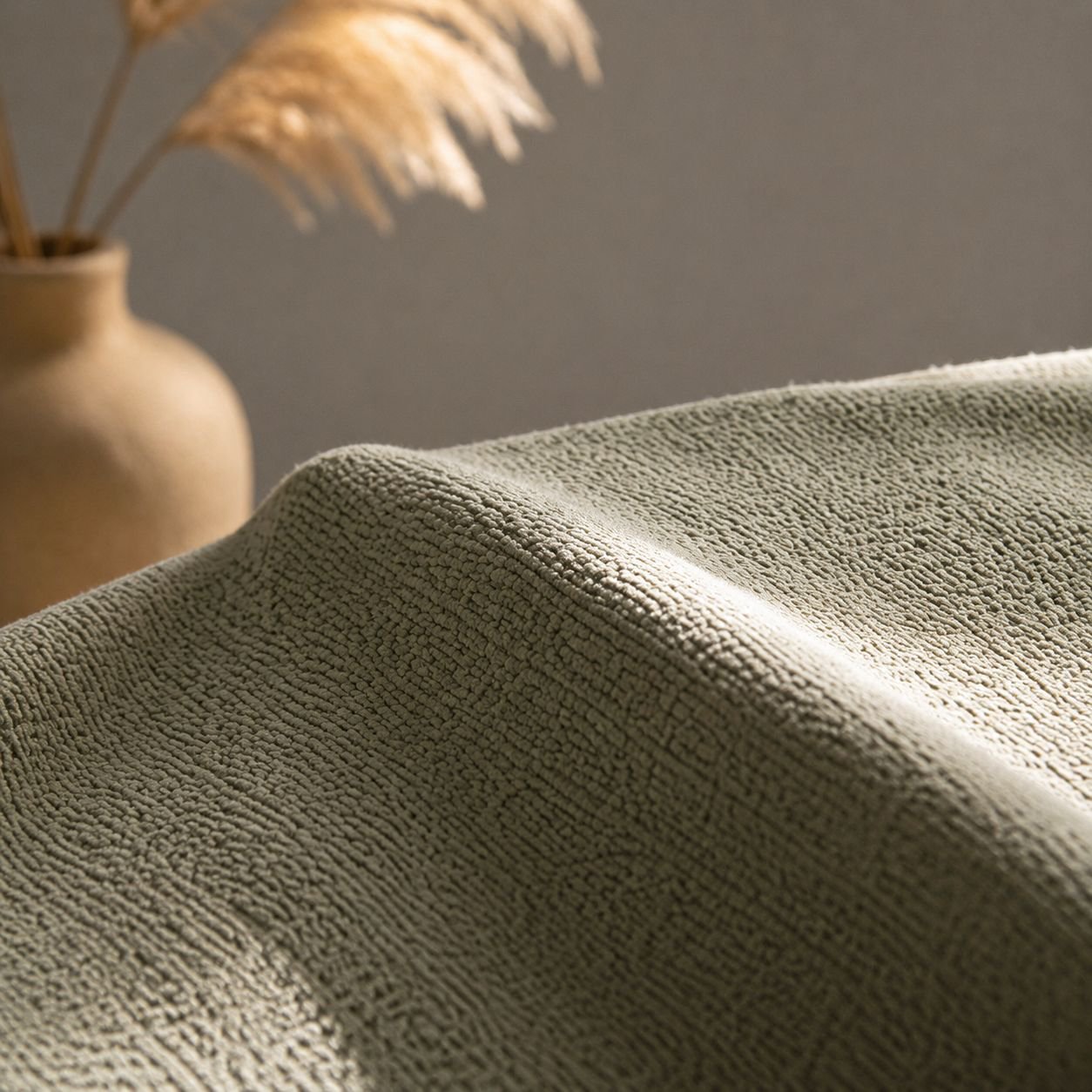 Japanese sofa protector on modern living room sofa