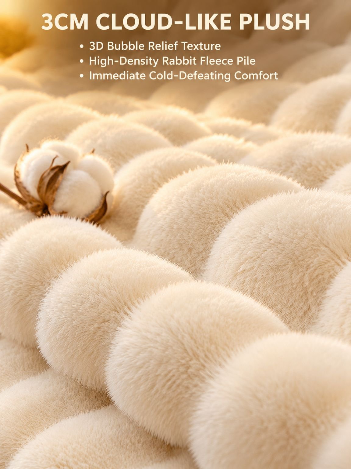 Non-slip faux fur couch cover laid across a sofa