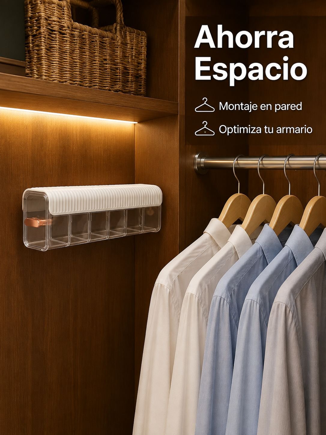 Organizador de ropa interior de pared con varias secciones, la mejor opción para tu nuevo hogar