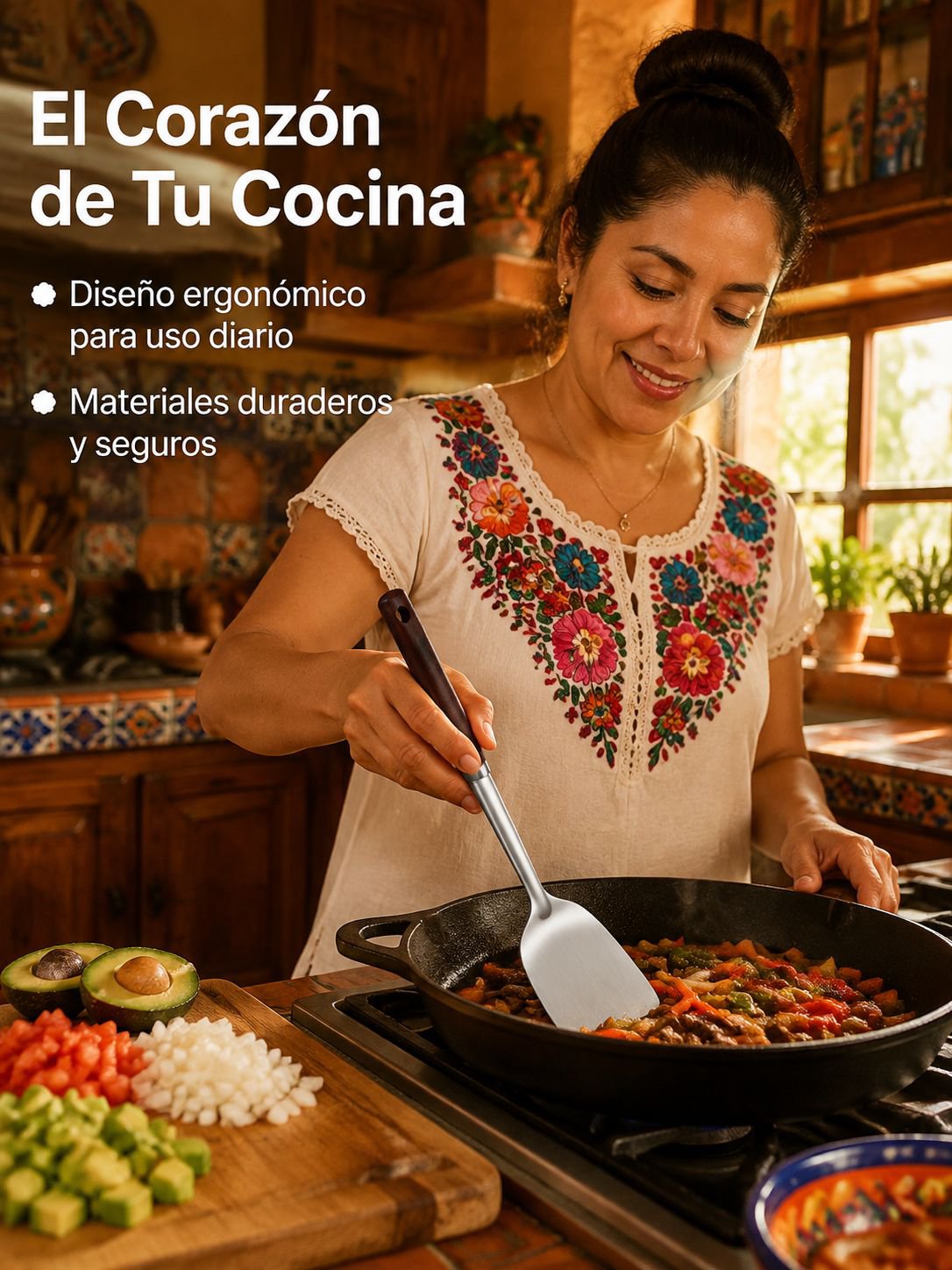 Espátula de acero inoxidable engrosada para cocinar