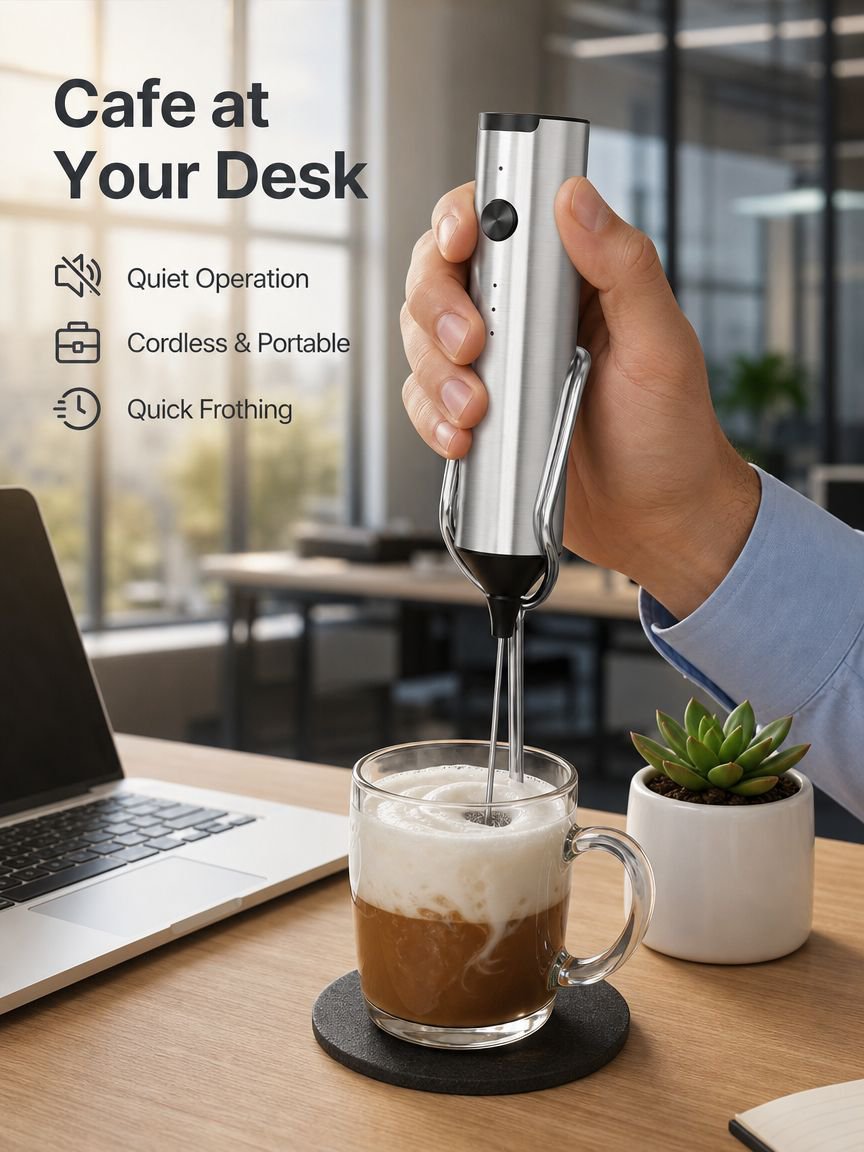 New Portable DIY Coffee & Milk Frothing Smart Electric Milk Frother