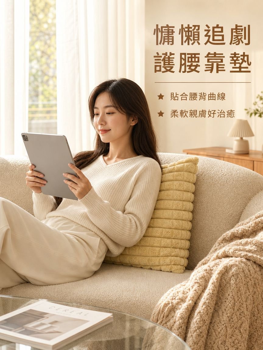 純色沙發靠墊
