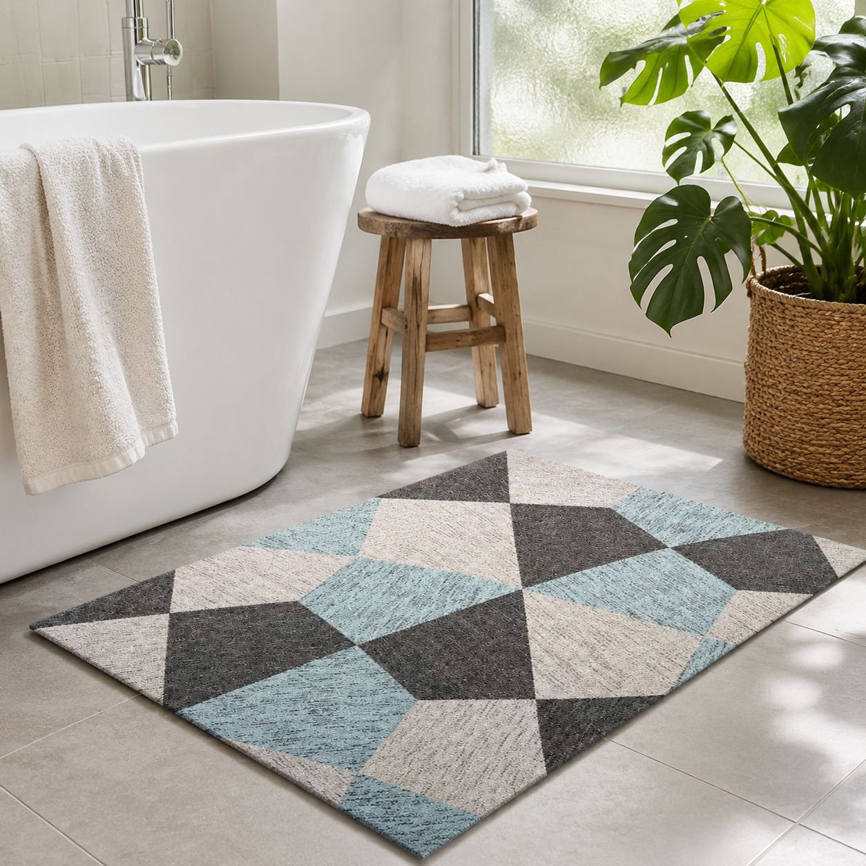Non-Slip Absorbent Door Mat Bathroom Kitchen Home Floor Mat