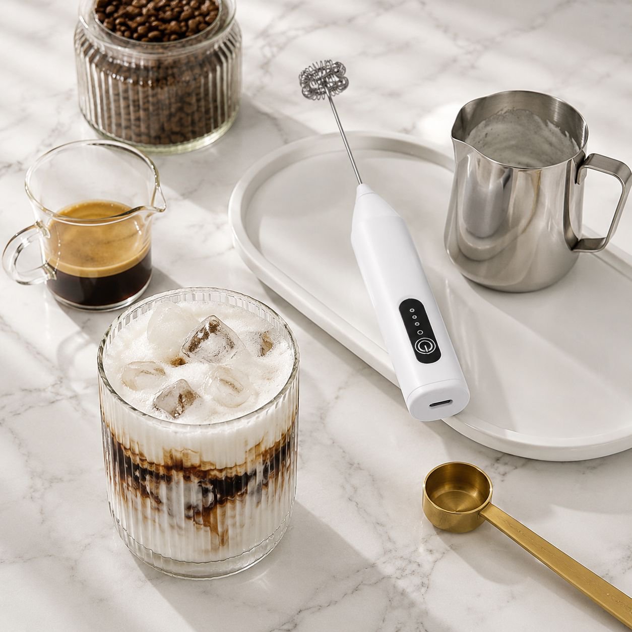 Easy-to-clean detachable milk frother parts