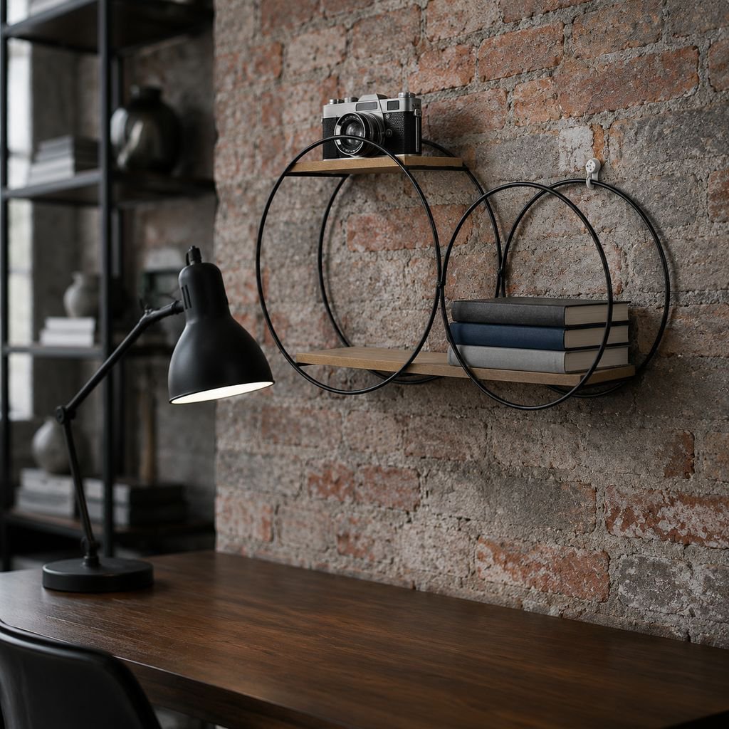 Minimalist decorative shelf for home storage