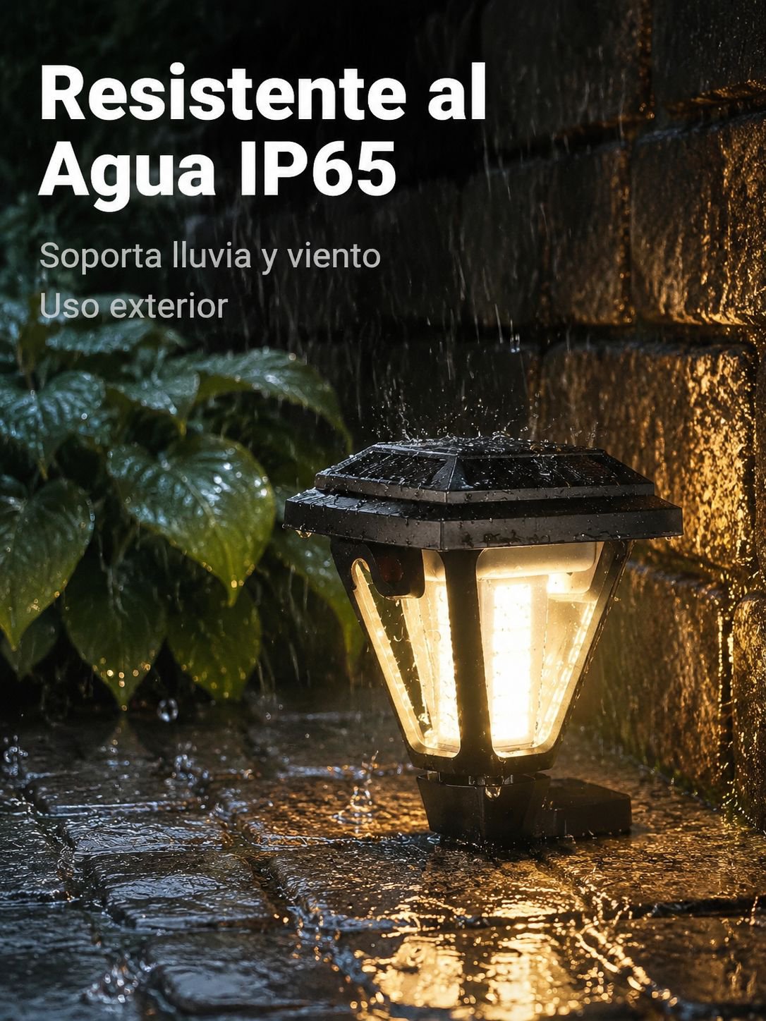 Lámparas solares para exteriores de jardín