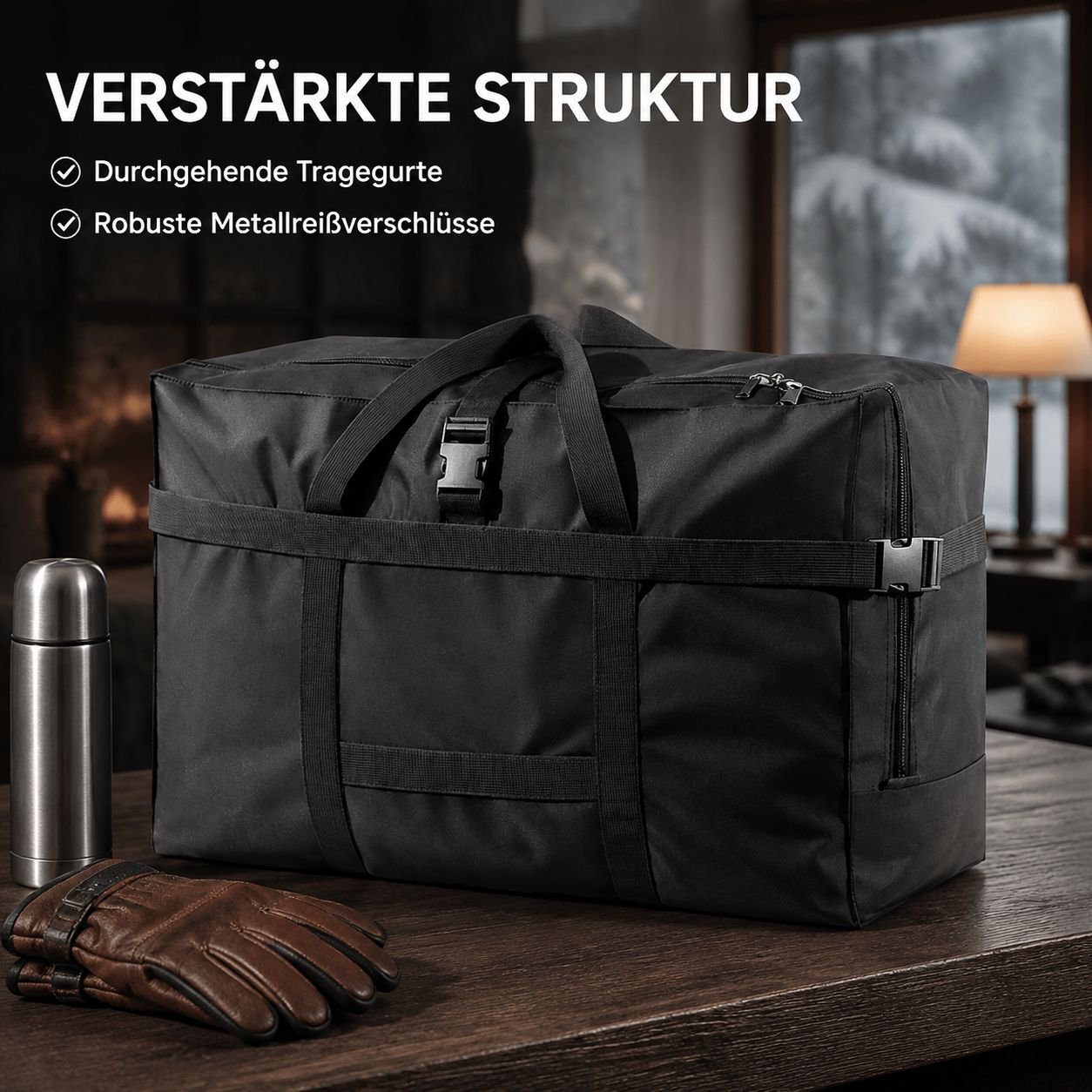 Große Reisetasche aus Oxford-Gewebe
