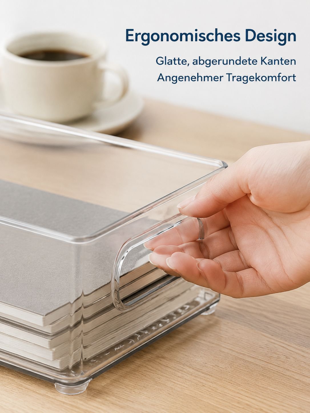 Acryl Aufbewahrungsbox mit Fächern für Bürobedarf