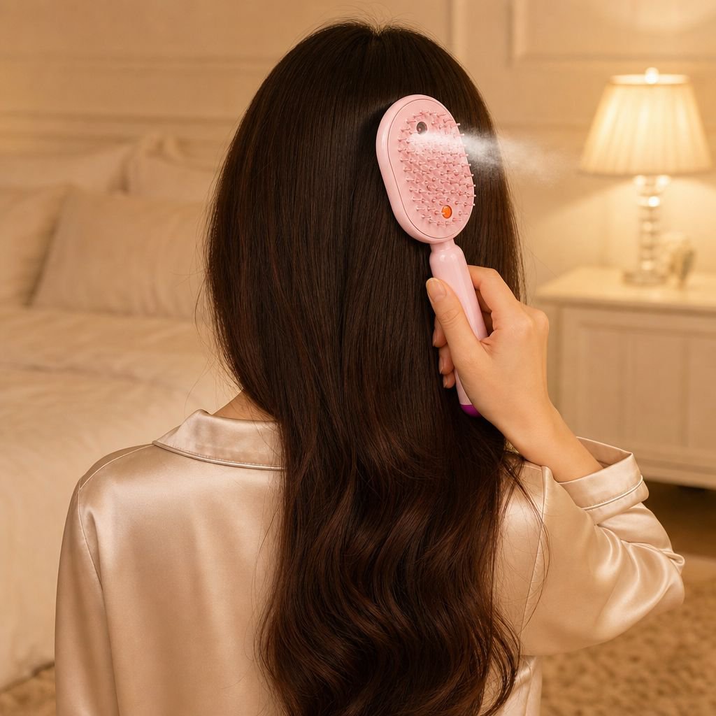 Peigne de massage électrique diffuseur d'huiles essentielles
