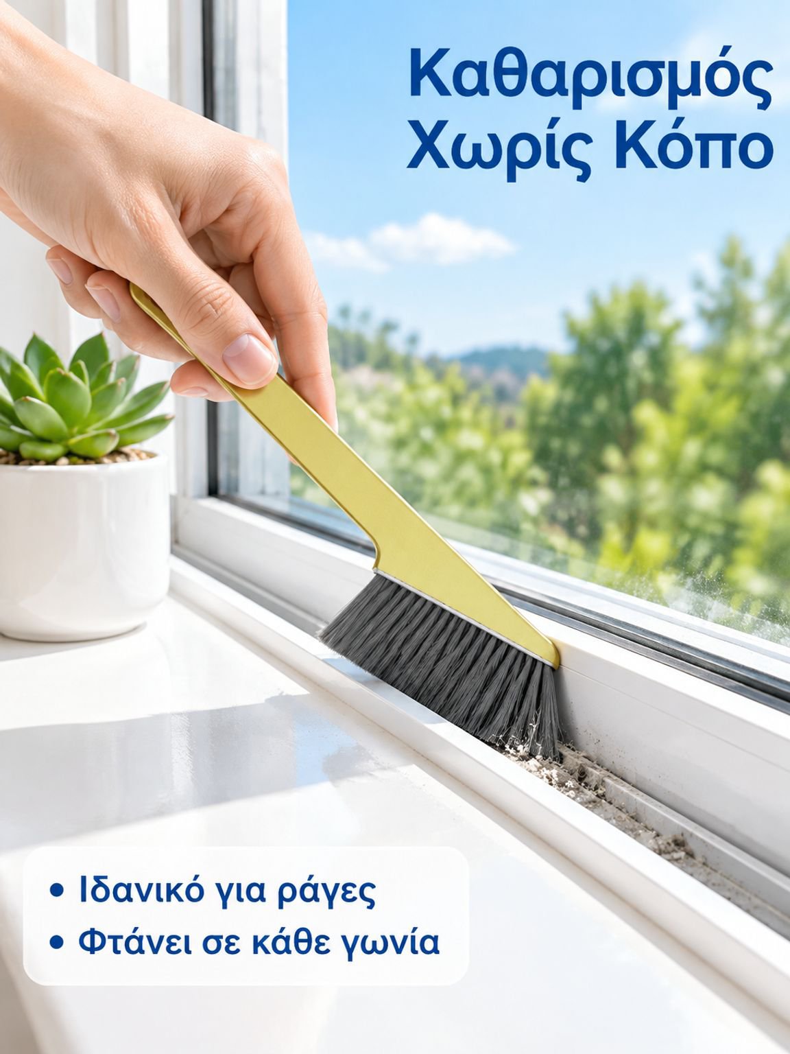 Πολυλειτουργική βούρτσα απομάκρυνσης σκόνης με οπές