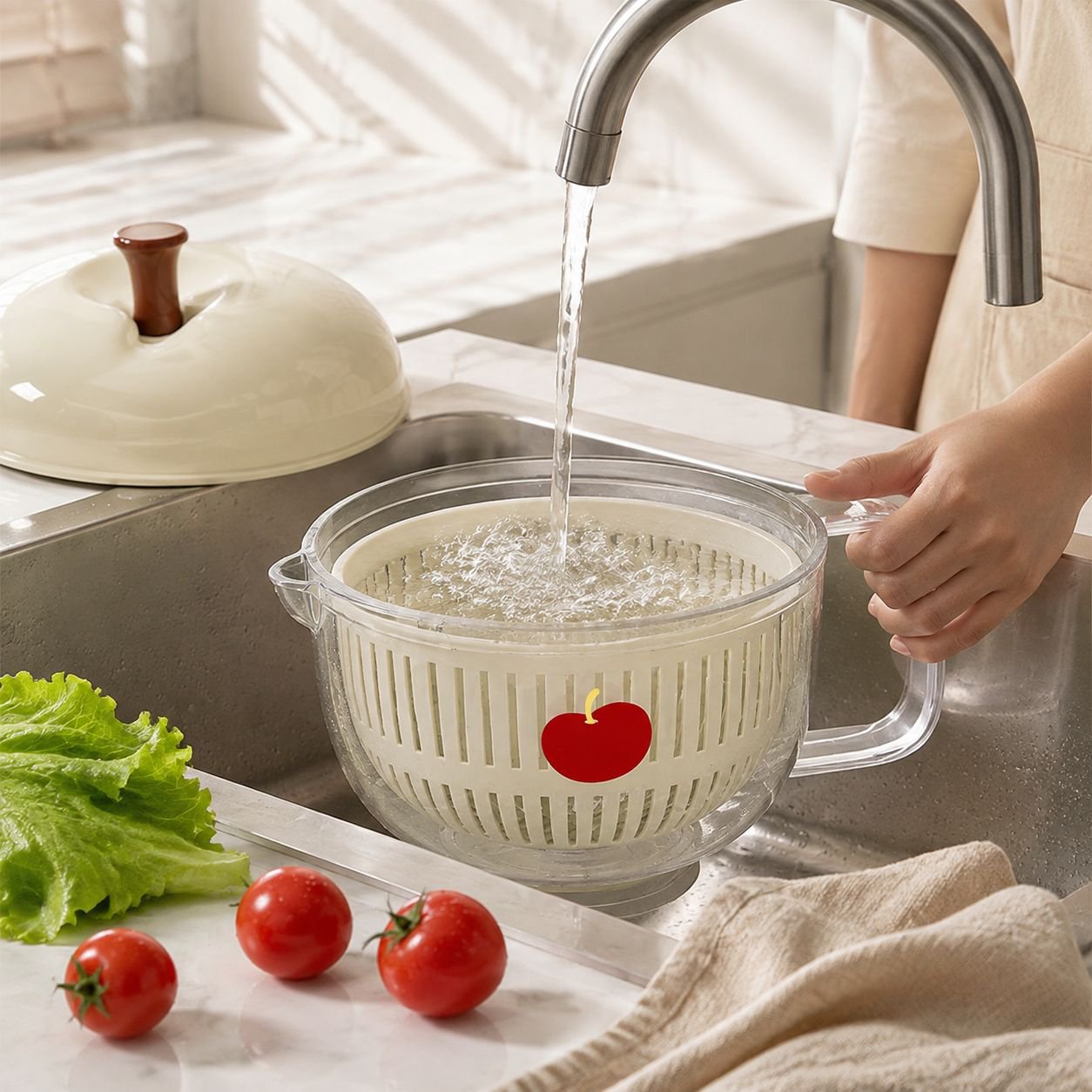 Escurridor de cocina de almacenamiento grueso