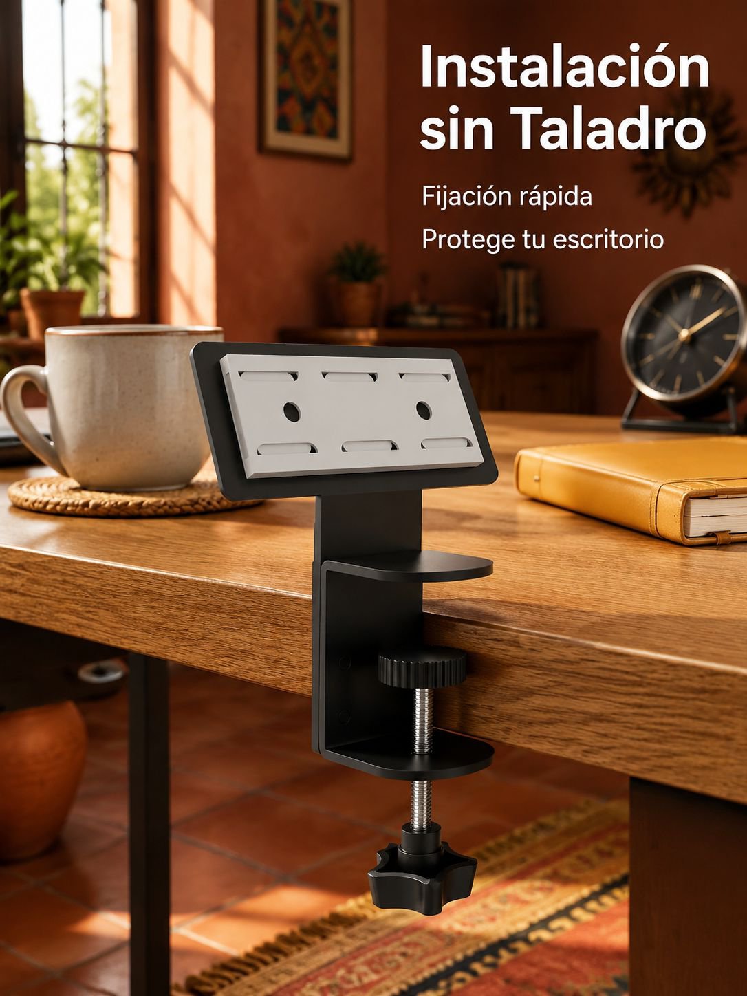 Estante de almacenamiento multifuncional bajo escritorio para gestión de cables